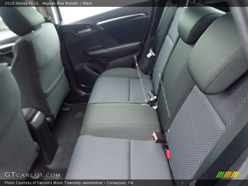 Aegean Blue Metallic / Black 2019 Honda Fit LX