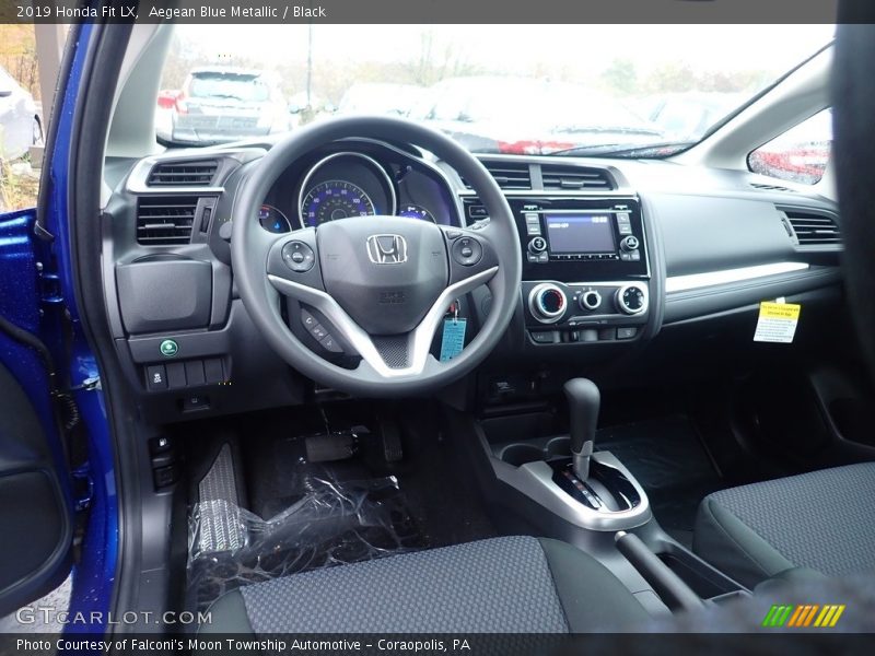 Aegean Blue Metallic / Black 2019 Honda Fit LX