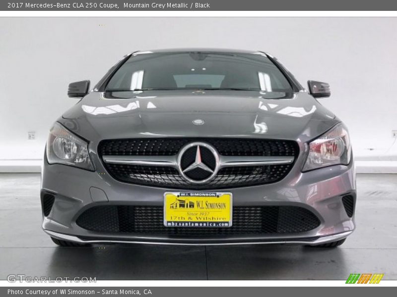Mountain Grey Metallic / Black 2017 Mercedes-Benz CLA 250 Coupe