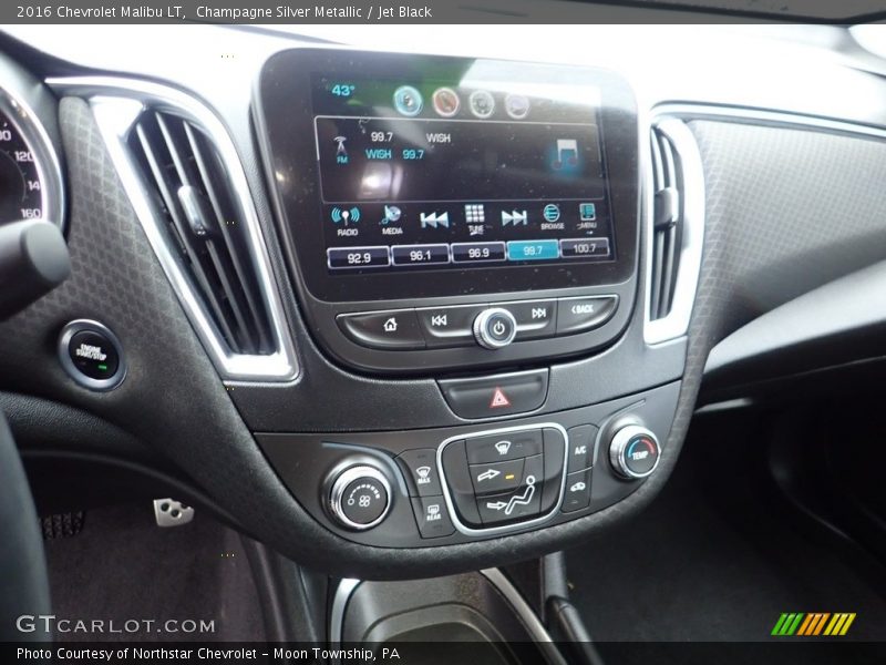Champagne Silver Metallic / Jet Black 2016 Chevrolet Malibu LT