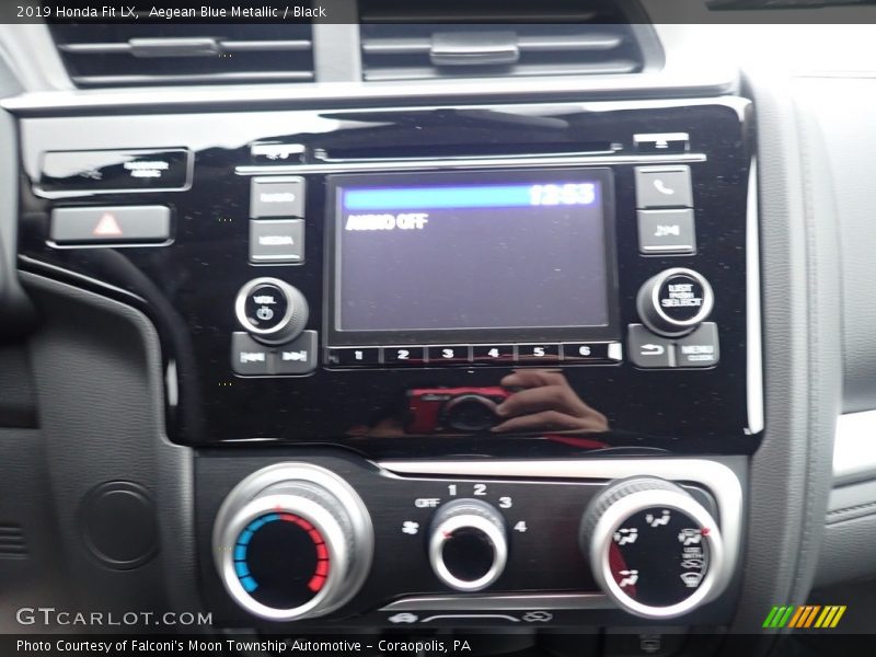 Aegean Blue Metallic / Black 2019 Honda Fit LX