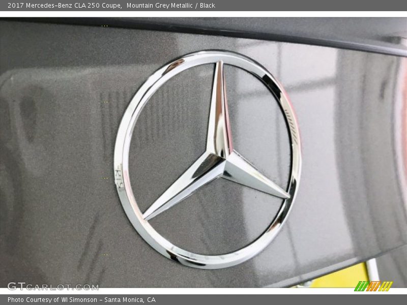 Mountain Grey Metallic / Black 2017 Mercedes-Benz CLA 250 Coupe