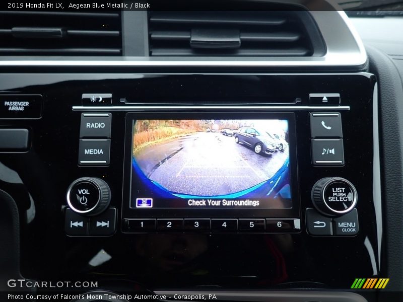 Aegean Blue Metallic / Black 2019 Honda Fit LX