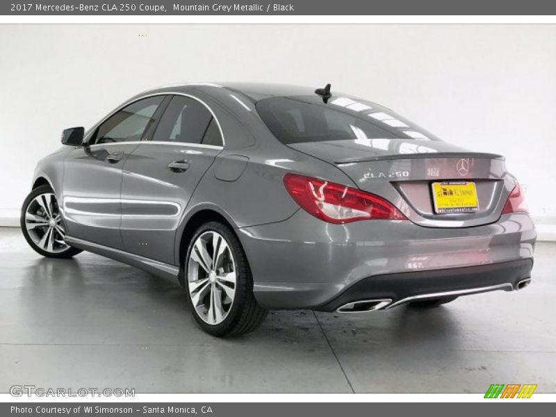 Mountain Grey Metallic / Black 2017 Mercedes-Benz CLA 250 Coupe