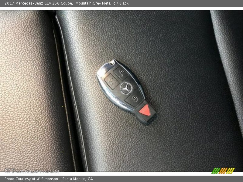 Mountain Grey Metallic / Black 2017 Mercedes-Benz CLA 250 Coupe