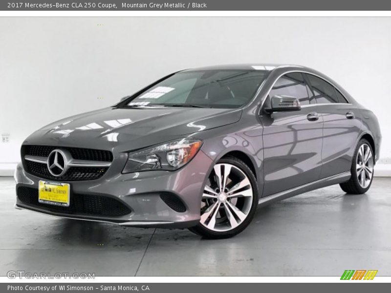 Mountain Grey Metallic / Black 2017 Mercedes-Benz CLA 250 Coupe