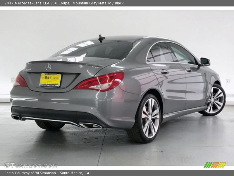 Mountain Grey Metallic / Black 2017 Mercedes-Benz CLA 250 Coupe