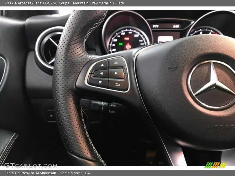 Mountain Grey Metallic / Black 2017 Mercedes-Benz CLA 250 Coupe