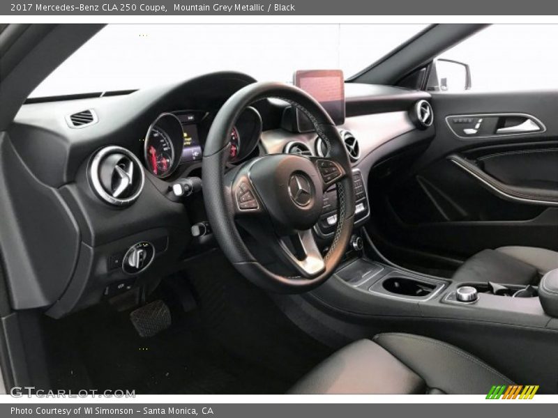 Mountain Grey Metallic / Black 2017 Mercedes-Benz CLA 250 Coupe