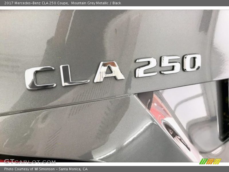 Mountain Grey Metallic / Black 2017 Mercedes-Benz CLA 250 Coupe