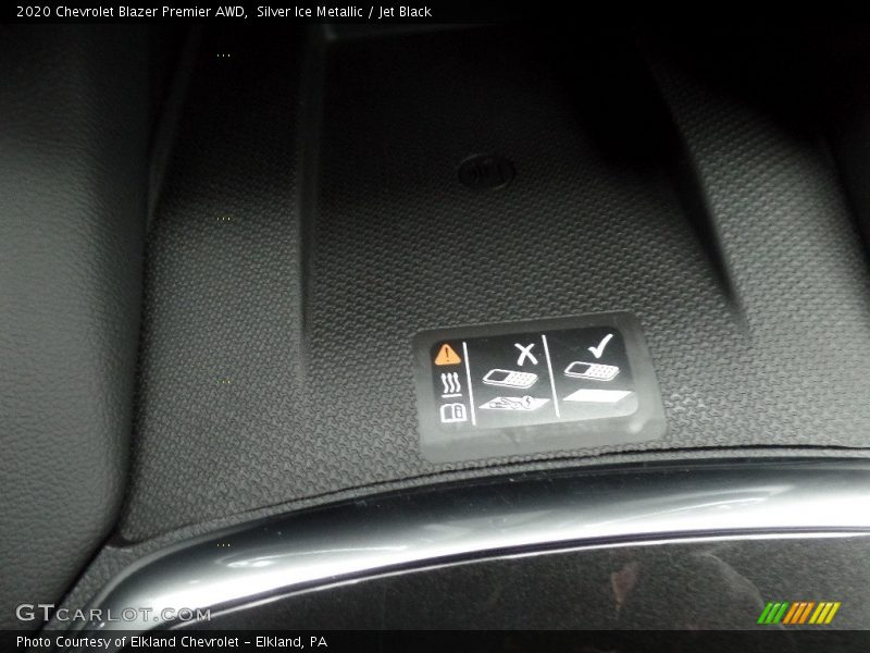 Silver Ice Metallic / Jet Black 2020 Chevrolet Blazer Premier AWD