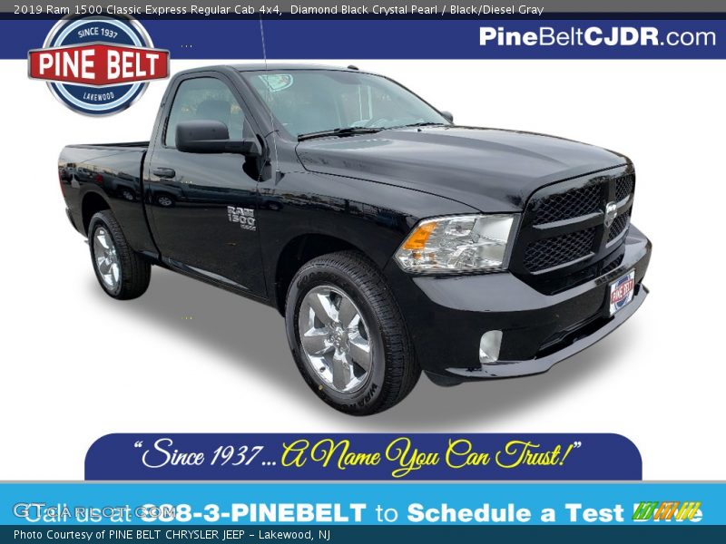 Diamond Black Crystal Pearl / Black/Diesel Gray 2019 Ram 1500 Classic Express Regular Cab 4x4