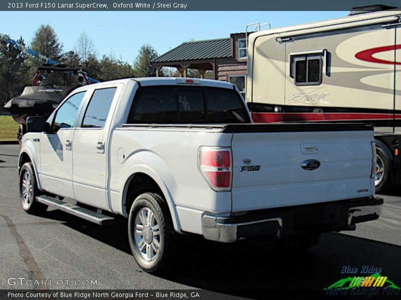 Oxford White / Steel Gray 2013 Ford F150 Lariat SuperCrew