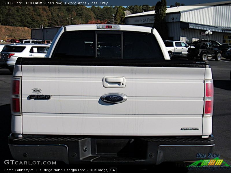 Oxford White / Steel Gray 2013 Ford F150 Lariat SuperCrew