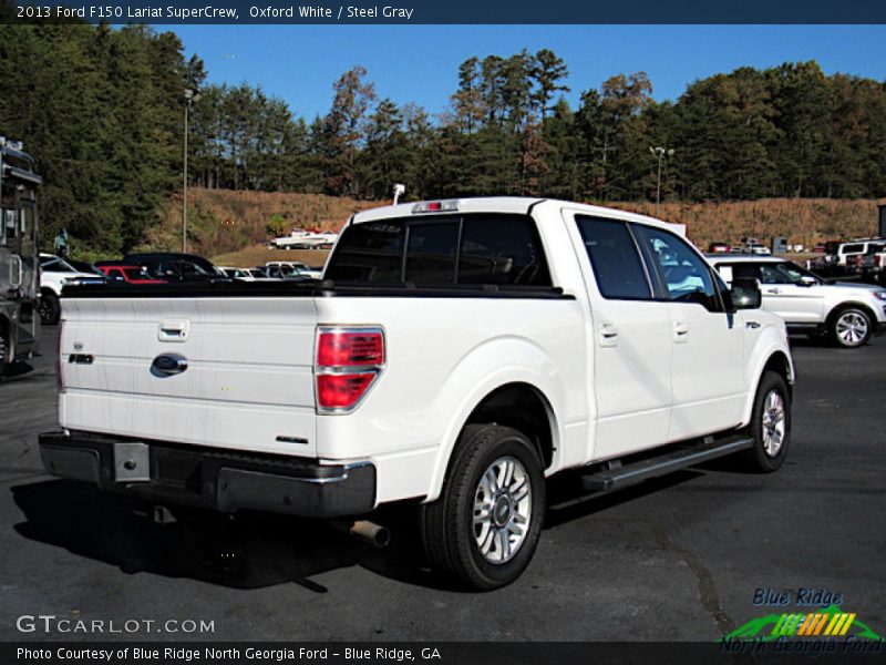 Oxford White / Steel Gray 2013 Ford F150 Lariat SuperCrew