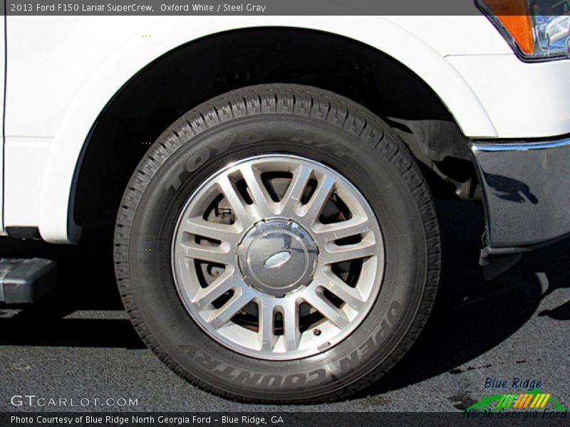 Oxford White / Steel Gray 2013 Ford F150 Lariat SuperCrew