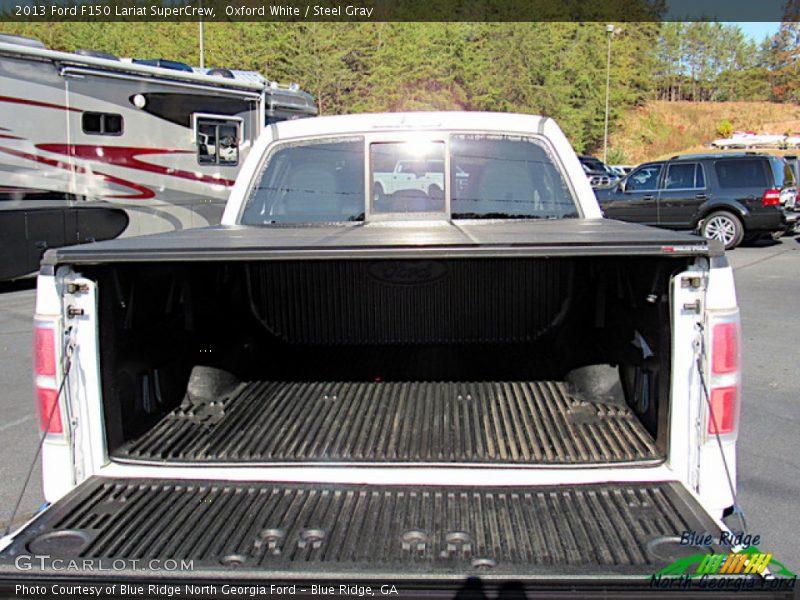 Oxford White / Steel Gray 2013 Ford F150 Lariat SuperCrew