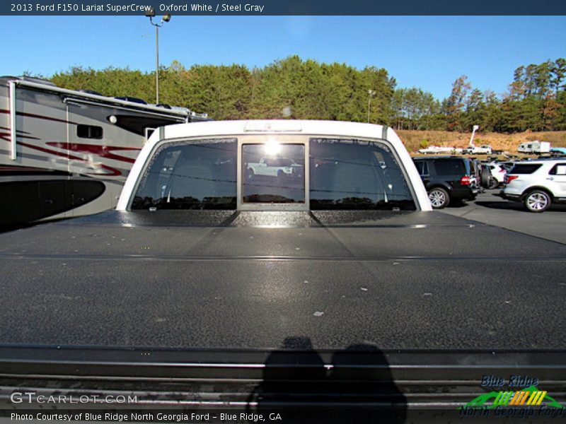 Oxford White / Steel Gray 2013 Ford F150 Lariat SuperCrew