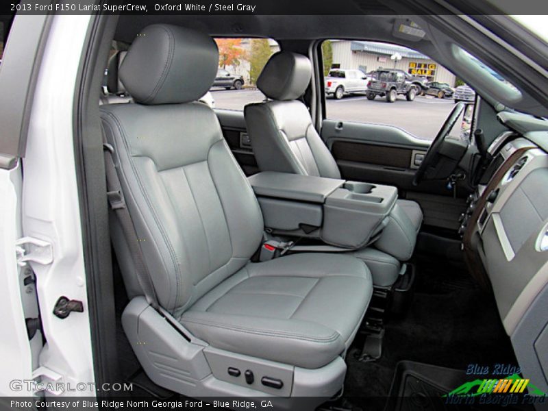 Oxford White / Steel Gray 2013 Ford F150 Lariat SuperCrew