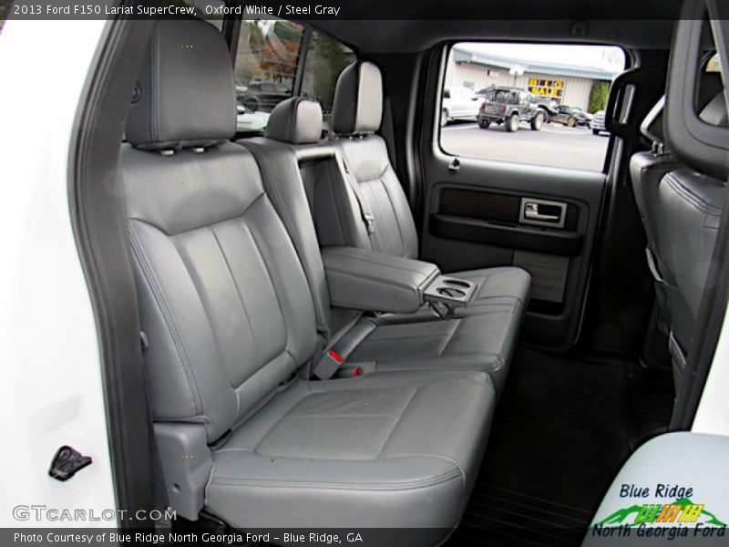 Oxford White / Steel Gray 2013 Ford F150 Lariat SuperCrew