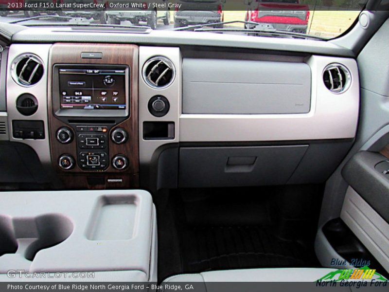 Oxford White / Steel Gray 2013 Ford F150 Lariat SuperCrew