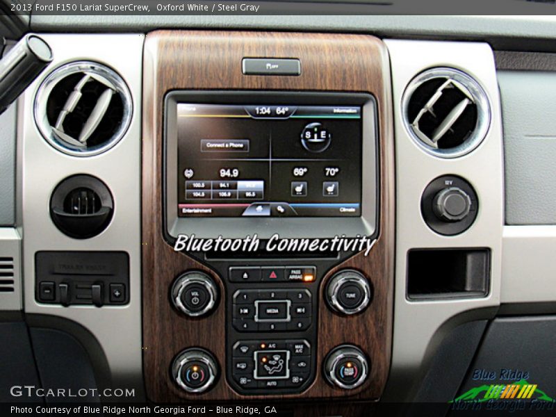 Oxford White / Steel Gray 2013 Ford F150 Lariat SuperCrew