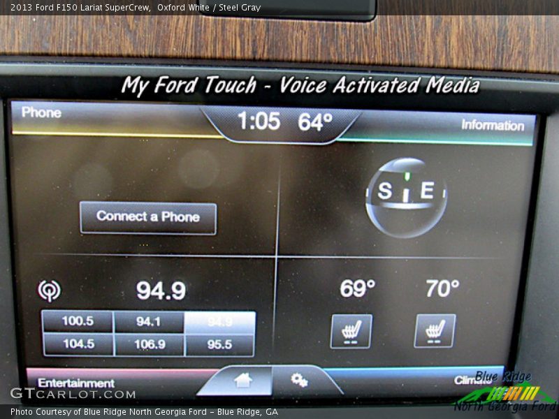 Oxford White / Steel Gray 2013 Ford F150 Lariat SuperCrew