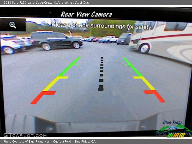 Oxford White / Steel Gray 2013 Ford F150 Lariat SuperCrew