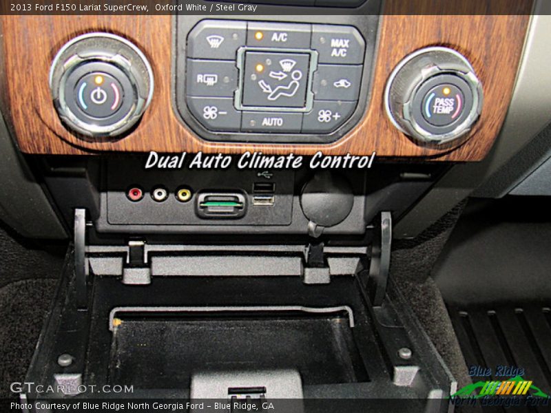 Oxford White / Steel Gray 2013 Ford F150 Lariat SuperCrew