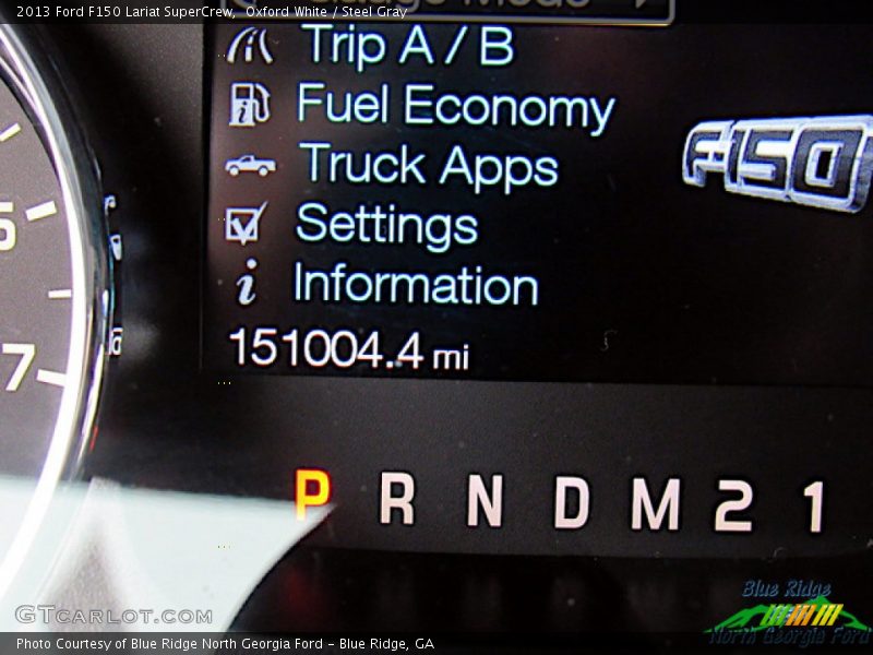 Oxford White / Steel Gray 2013 Ford F150 Lariat SuperCrew