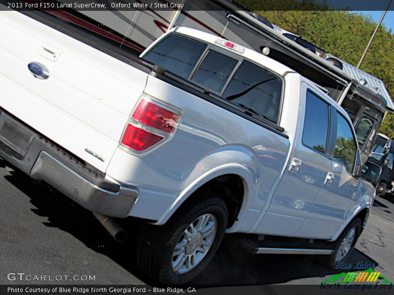 Oxford White / Steel Gray 2013 Ford F150 Lariat SuperCrew