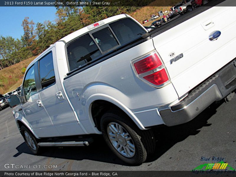 Oxford White / Steel Gray 2013 Ford F150 Lariat SuperCrew