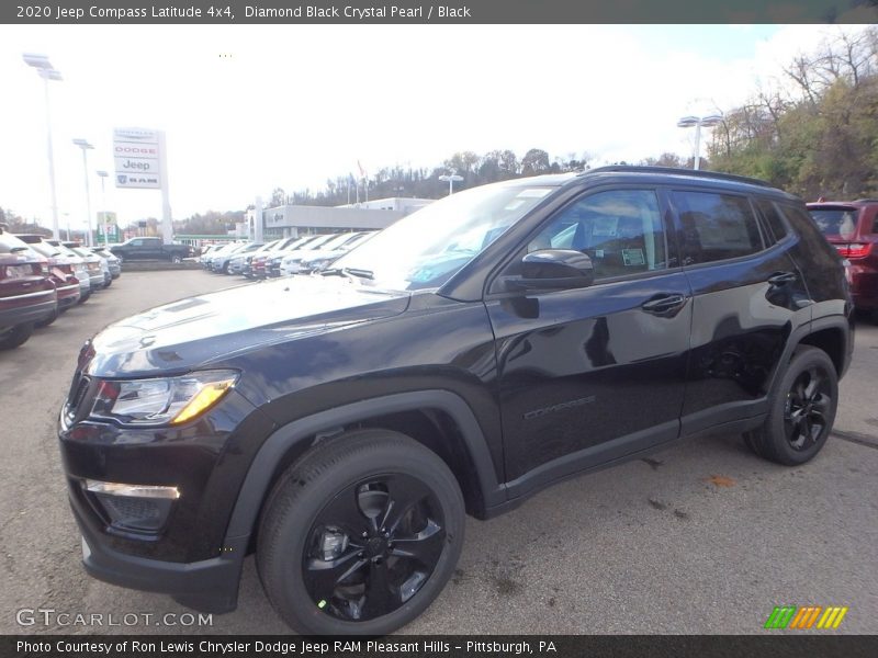 Diamond Black Crystal Pearl / Black 2020 Jeep Compass Latitude 4x4