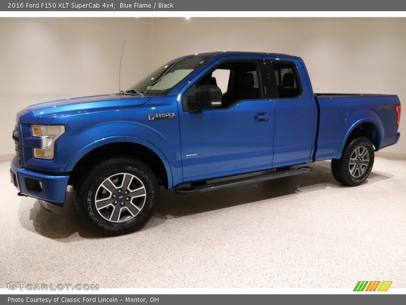 Blue Flame / Black 2016 Ford F150 XLT SuperCab 4x4