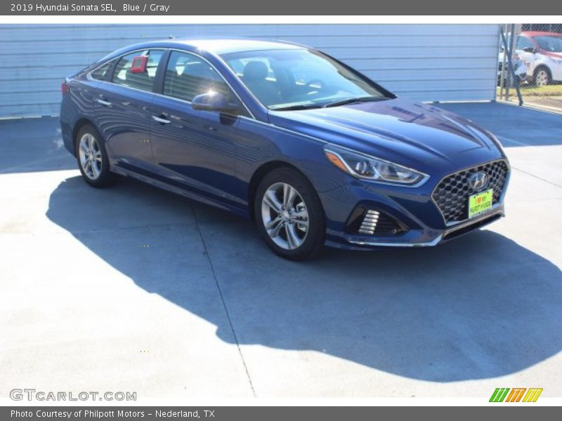Blue / Gray 2019 Hyundai Sonata SEL