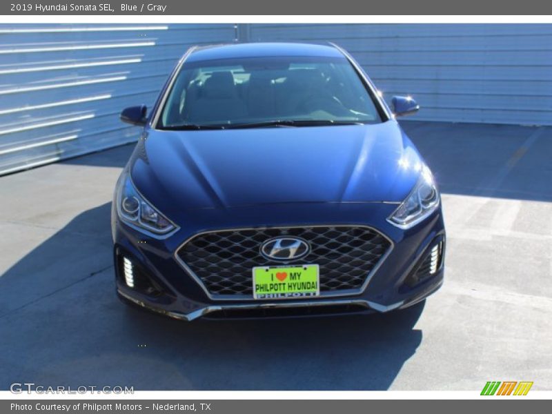 Blue / Gray 2019 Hyundai Sonata SEL