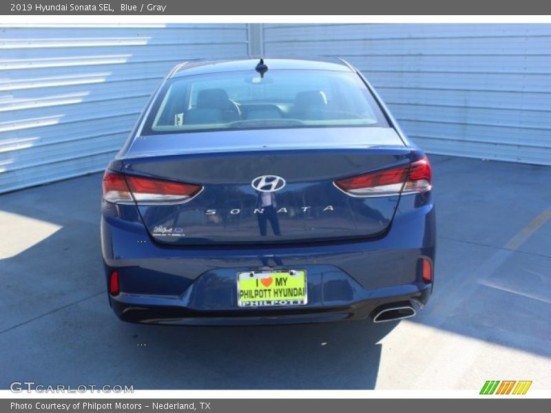 Blue / Gray 2019 Hyundai Sonata SEL