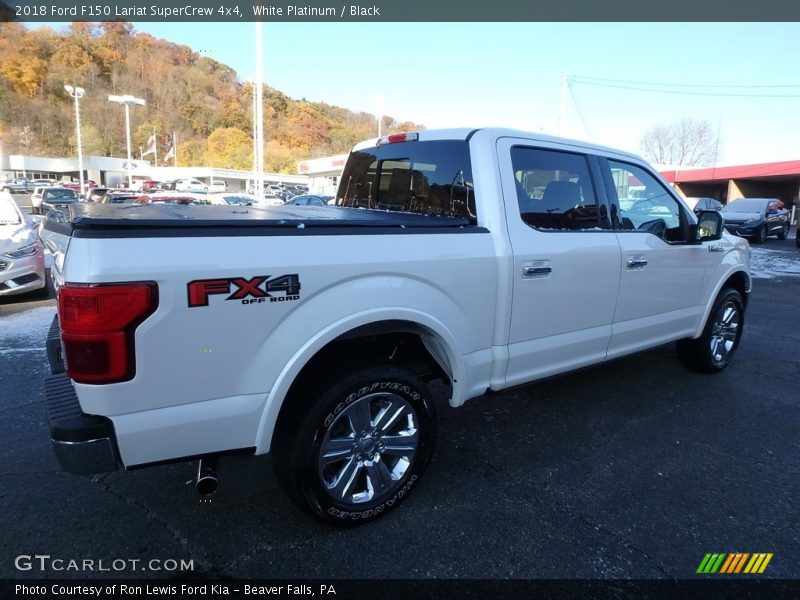 White Platinum / Black 2018 Ford F150 Lariat SuperCrew 4x4