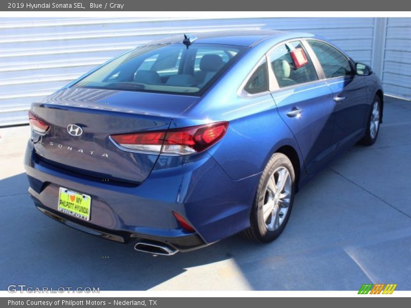 Blue / Gray 2019 Hyundai Sonata SEL