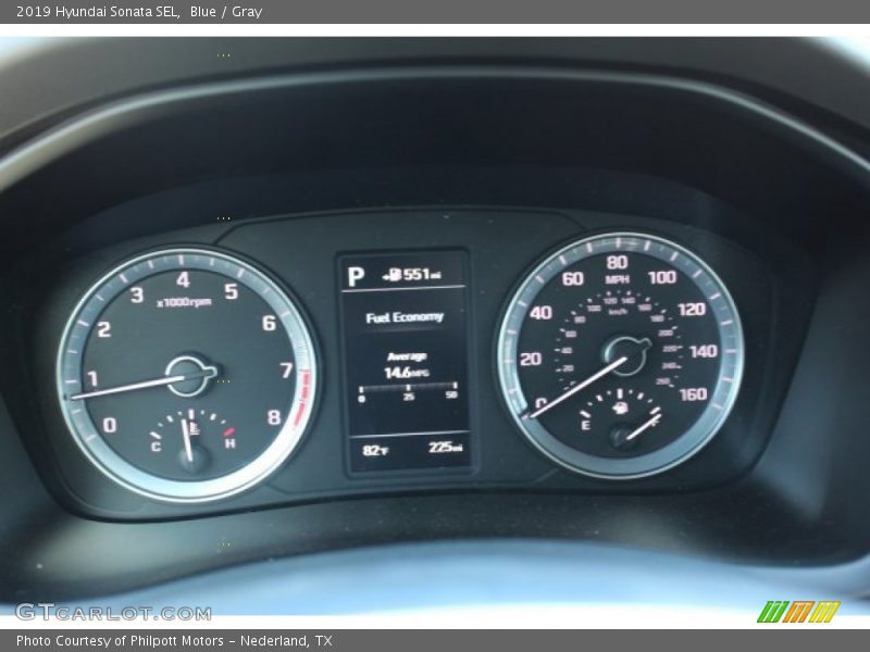 Blue / Gray 2019 Hyundai Sonata SEL