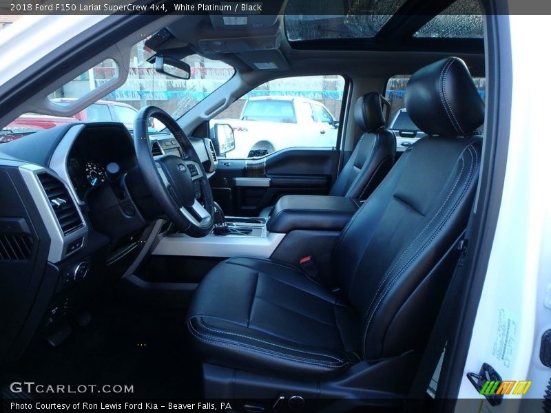 White Platinum / Black 2018 Ford F150 Lariat SuperCrew 4x4