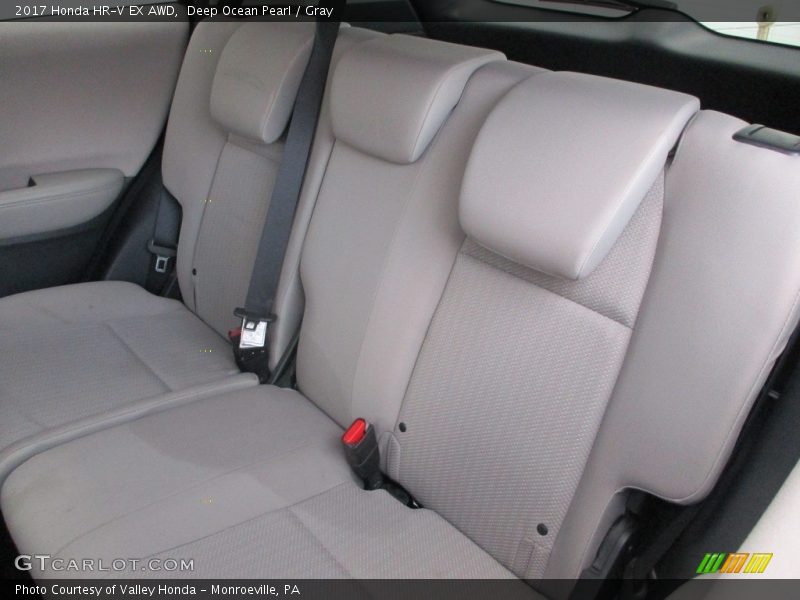 Deep Ocean Pearl / Gray 2017 Honda HR-V EX AWD