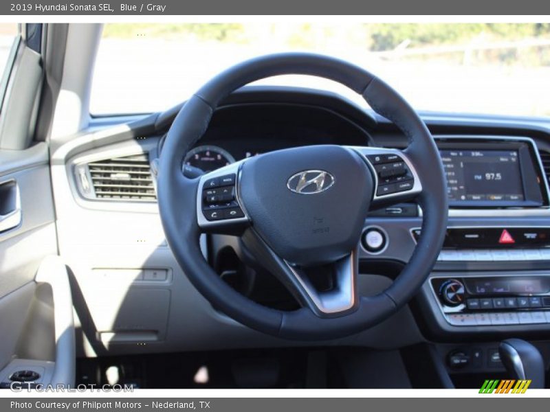 Blue / Gray 2019 Hyundai Sonata SEL