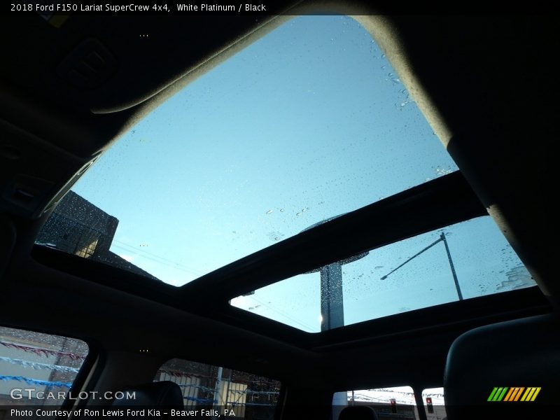 White Platinum / Black 2018 Ford F150 Lariat SuperCrew 4x4
