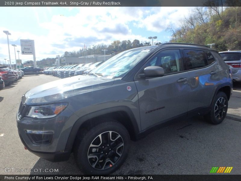 Sting-Gray / Ruby Red/Black 2020 Jeep Compass Trailhawk 4x4