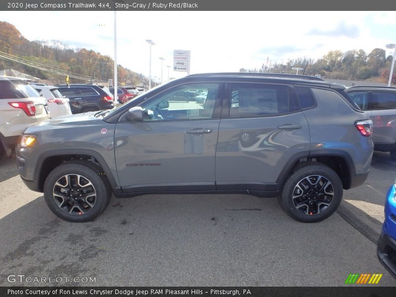 Sting-Gray / Ruby Red/Black 2020 Jeep Compass Trailhawk 4x4