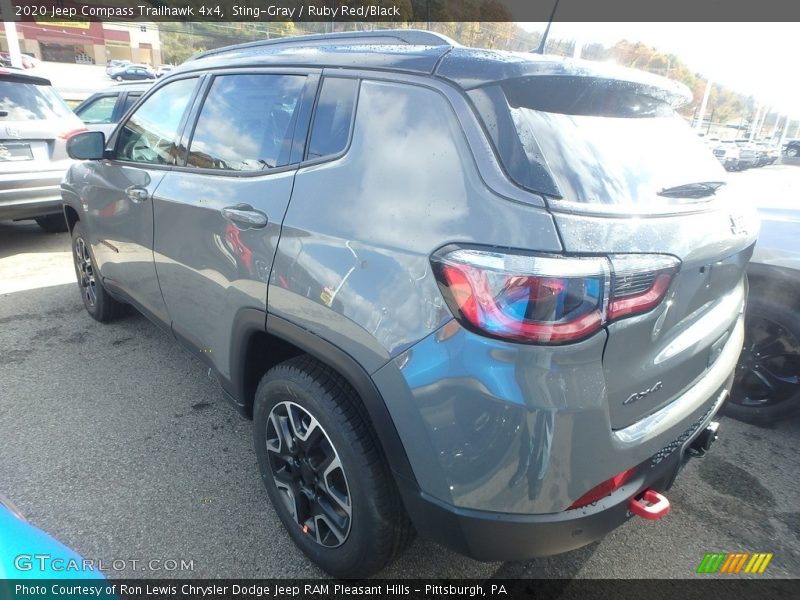 Sting-Gray / Ruby Red/Black 2020 Jeep Compass Trailhawk 4x4