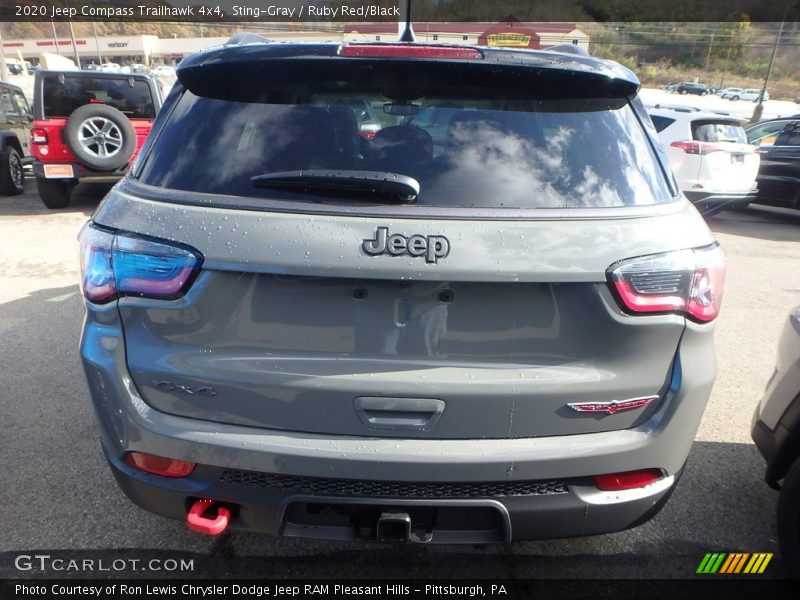 Sting-Gray / Ruby Red/Black 2020 Jeep Compass Trailhawk 4x4