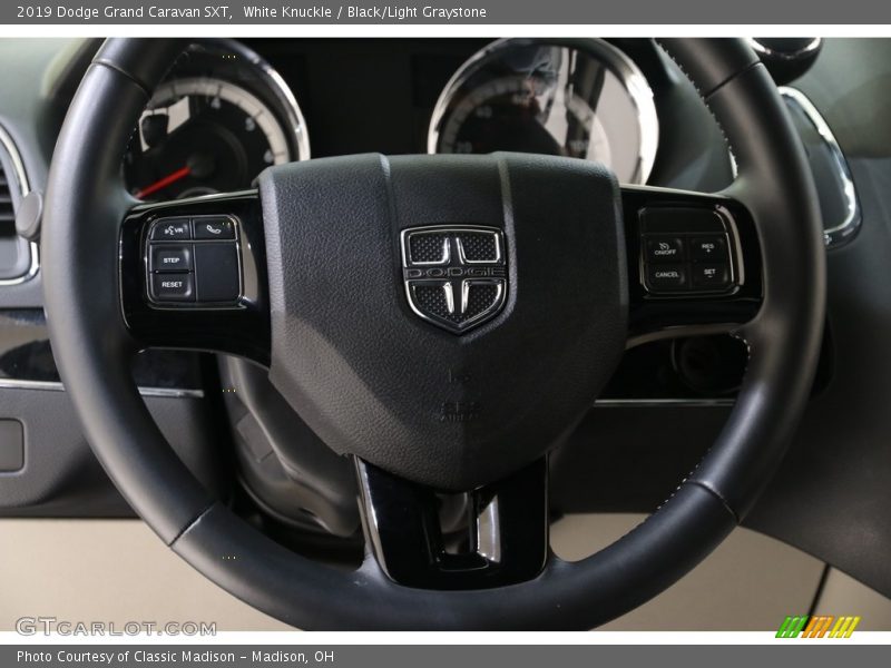White Knuckle / Black/Light Graystone 2019 Dodge Grand Caravan SXT