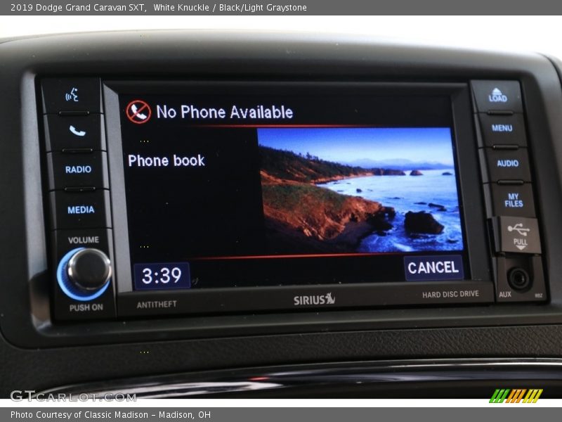 White Knuckle / Black/Light Graystone 2019 Dodge Grand Caravan SXT